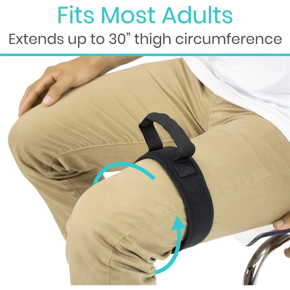 2 pairs Thigh Lifter Strap (4 Pack) - Pull Up Assistance Band - Medical Equipment Padded Wrist Tool For Leg Movement - Transfer Device For Limited Mobility, Knee Recovery