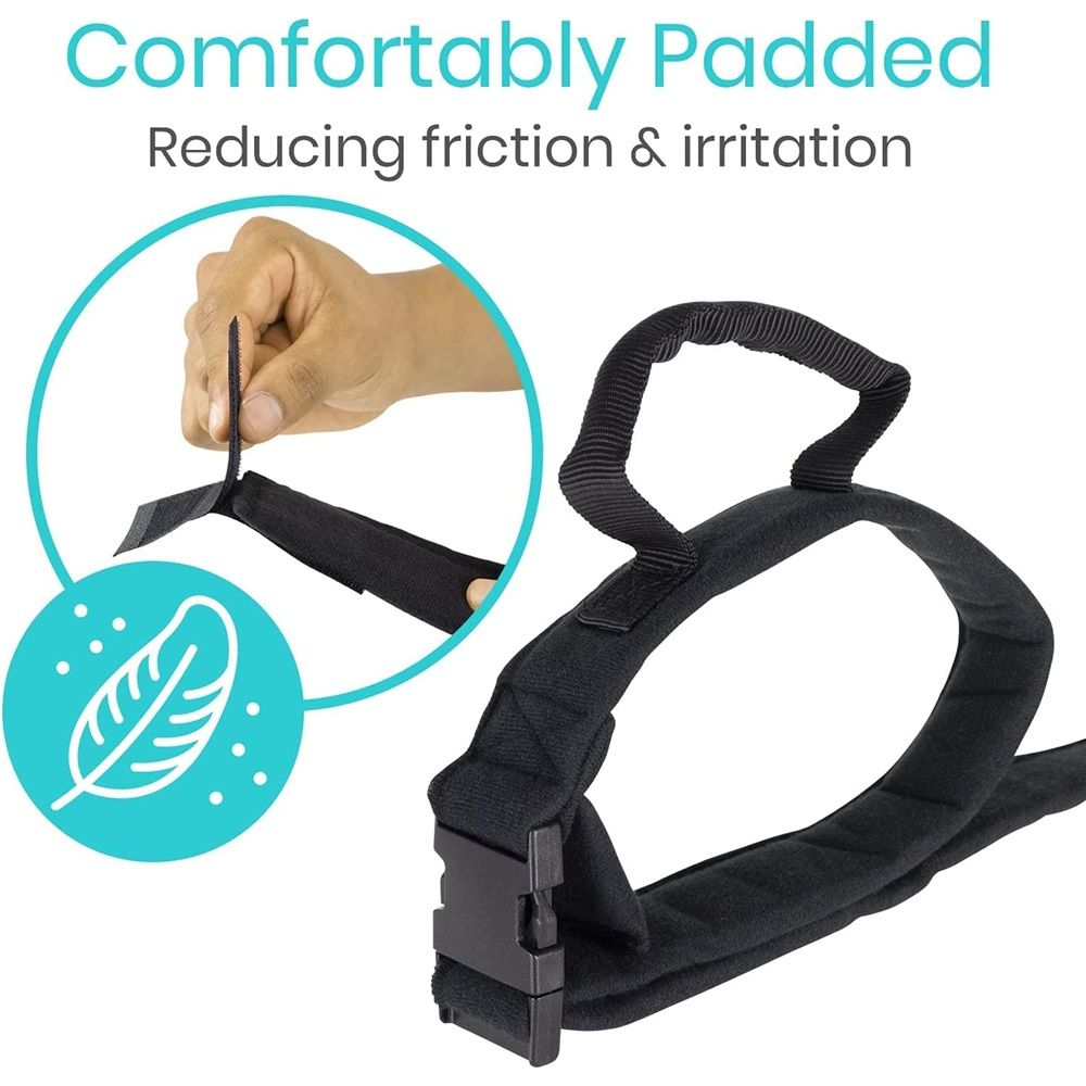 2 pairs Thigh Lifter Strap (4 Pack) - Pull Up Assistance Band - Medical Equipment Padded Wrist Tool For Leg Movement - Transfer Device For Limited Mobility, Knee Recovery