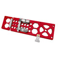 340mm Track Saw Square Right Angle Circular Saw Guide Rail Angle Stop Accessories,Woodworking 90 Degree Track Stop Square Cutting Board (Red)
