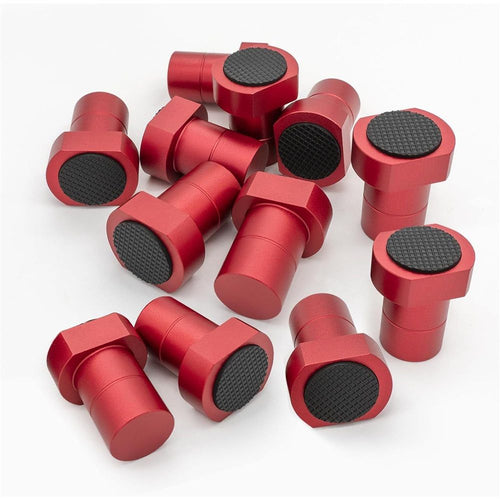 12 Pack Bench Dogs, 3/4"（19mm） Bench Dog Clamp with Non-Slip Pads, Aluminum Alloy Workbench for Table, Woodworking, DIY