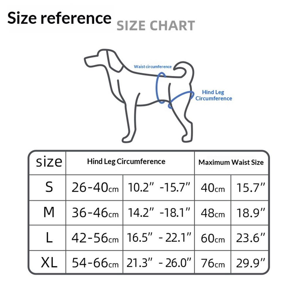 Dog Lift Harness, Dog Sling for Large Dogs Hind Leg Support, Adjustable Soft Padded Rehab Harness for Weak Rear Legs Elderly Injured Disabled Arthritic Dogs（M）