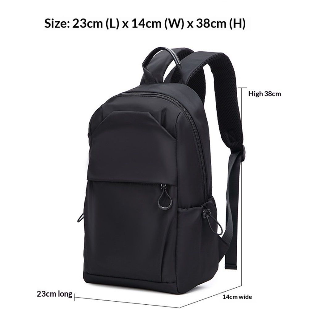 Black Convertible Sling Crossbody Backpack Shoulder Bag for Men Women, Waterproof Oxford cloth Chest Bag Strap Back Pack for Hiking Walking Biking Travel Cycling