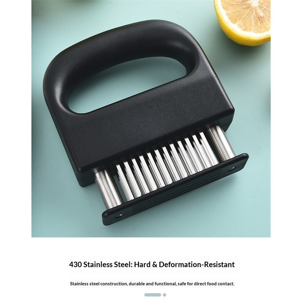 2 pack Meat Tenderizer Needle Stainless Steel Hand Held Meat Tenderizer Tool for Tenderizing Chicken, Steak, BBQ（Ultra Sharp 48 Blades Kitchen Cooking Tool）