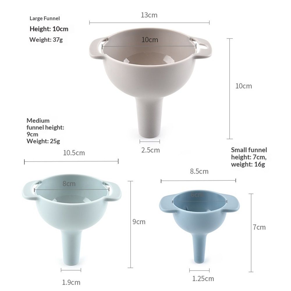 Kitchen Funnels for Filling Bottles,Funnels Set of 4,Oil Funnel,Tough and not Easily Deformed,Suitable for All Kinds of Solid Food and Liquid