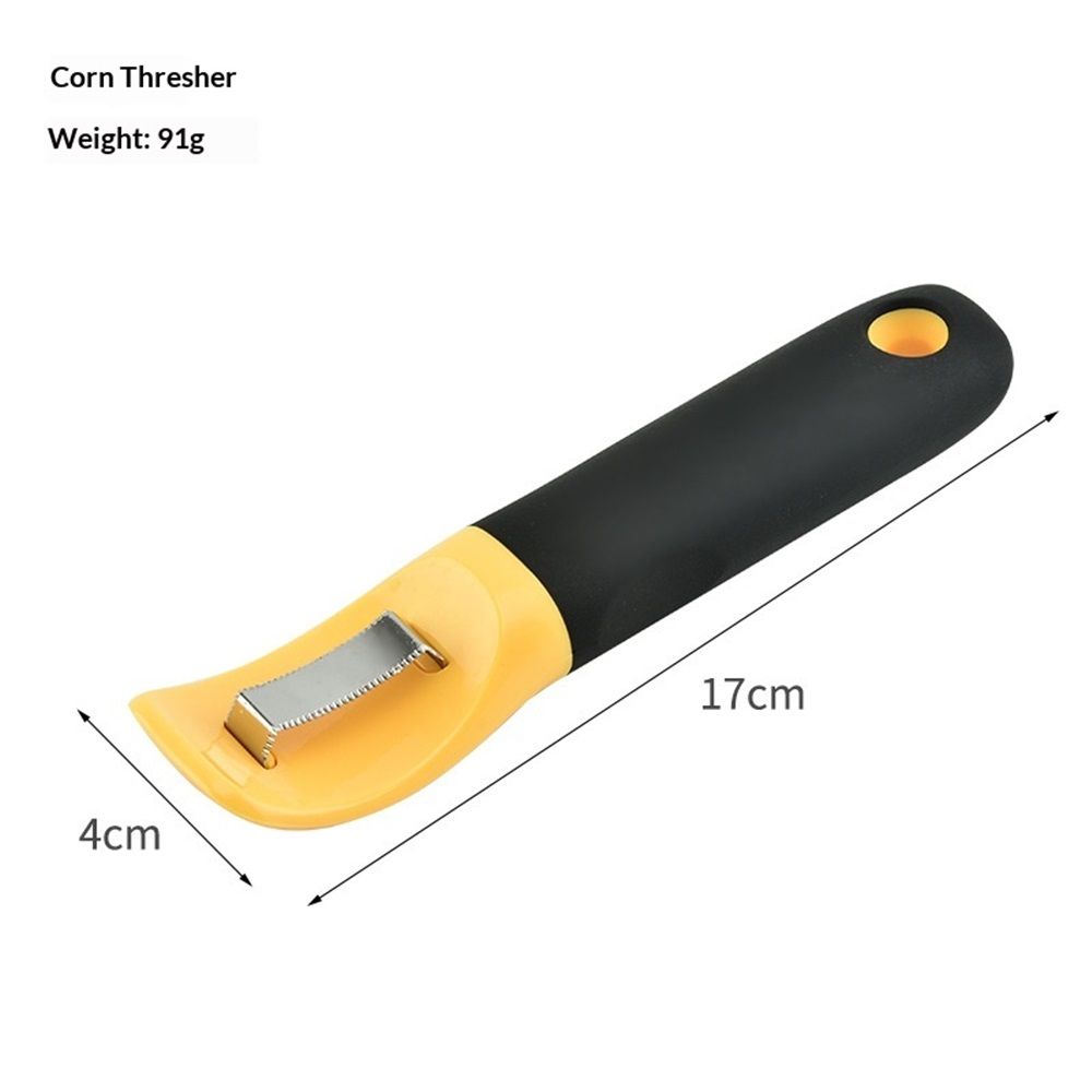 2 pack Corn Peeler, Corn Stripper Knife, Kitchen Corn Cob Remover Serrated Vertical Blade Remover（yellow）