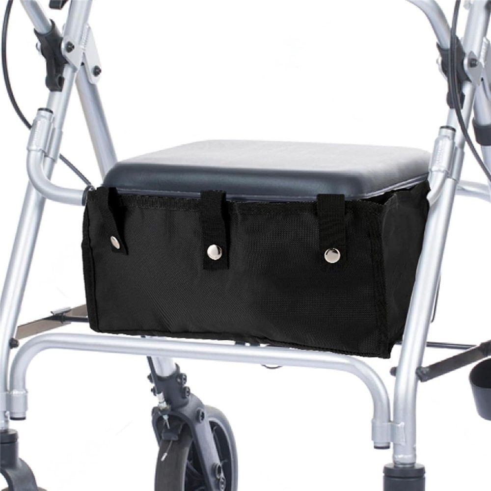 2 pack Large Rollator Walker Basket, Under Seat Rollator Bag, Walker Basket for Four Wheel Rollator, Reusable Basket Carry Insert for Women Men Seniors