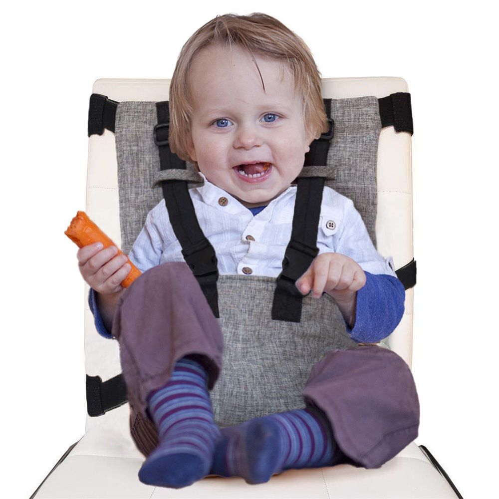Compact Travel High Chair | Portable High Chair for Baby | Baby Travel Essential Harness Seat | Must Haves for Vacations, Restaurants, Family Visits with Babies | Portable Highchair Seat