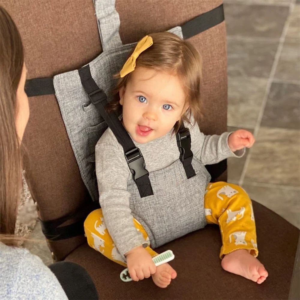 Compact Travel High Chair | Portable High Chair for Baby | Baby Travel Essential Harness Seat | Must Haves for Vacations, Restaurants, Family Visits with Babies | Portable Highchair Seat