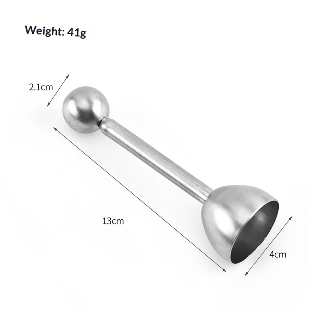 Pack of 2 Stainless Steel Egg Toppers - Perfect Opener for Soft & Hard Boiled Eggs, Easily Cut and Remove the Top of Soft-Boiled Eggs