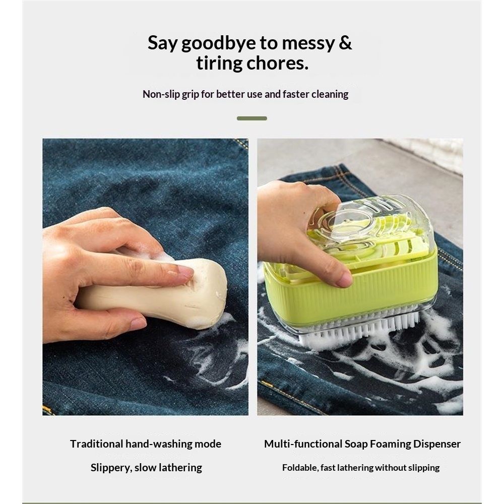 2 pack Rolling Soap Box for Laundry,Hands Free Foaming, Multifunctional Soap Box Scrubber & Storage Dispenser,Portable Bar Dispenser Brush for Laundry, Home & Travel KeepsSoap Dry & Hygienic (Green)