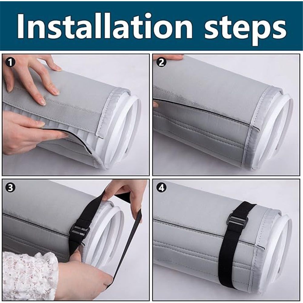 Air Conditioner Hose Cover Wrap - AC Hose Duct Vent Cover Sleeve Insulated Cover for Portable AC for 5" & 5.9" Diameter Exhaust Hoses Tube