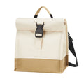 Insulated Lunch Bag Rolltop Lunch Box Medium Lunch Cooler Tote for Women, Girls, Teens and Adults (White)