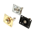 3 pack Square Metal Output Jack Plate Input Jack Socket for Electric Guitar Bass,Bass Guitars Plug Guitar Input Jack Plate Electric Guitar Parts Replacement with Screws (Silver Black Gold)