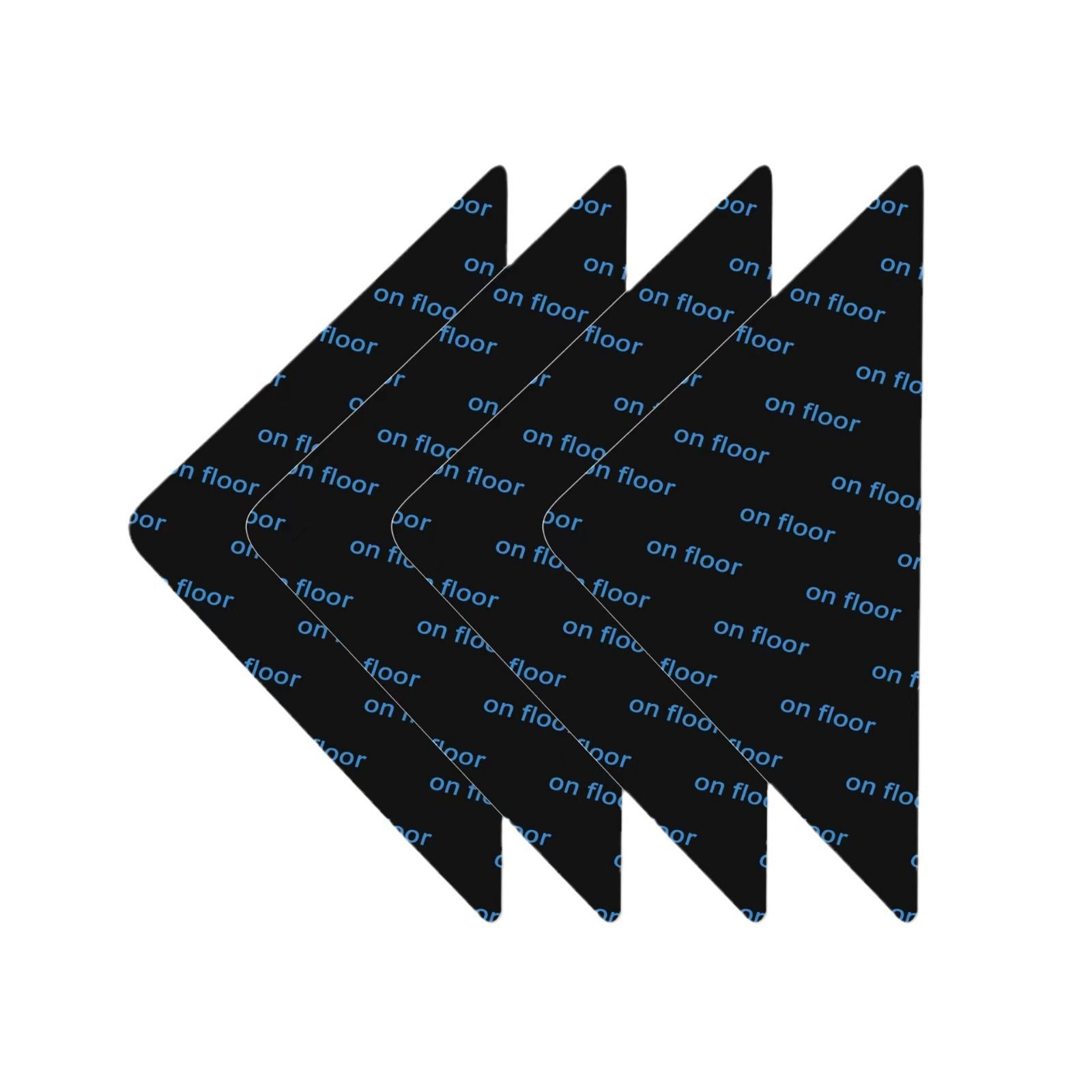 16x Rug Tape Non Slip Gripper Reusable Carpet Pads Hardwood Tiles Black