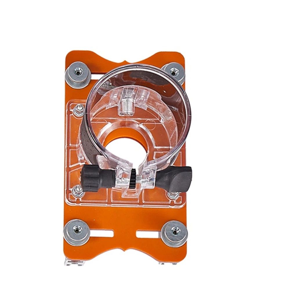2-in-1 Compact Wood Router Base and Slot Bracket for Cabinet Furniture, Mortise Jig Accessories for Woodworking Project