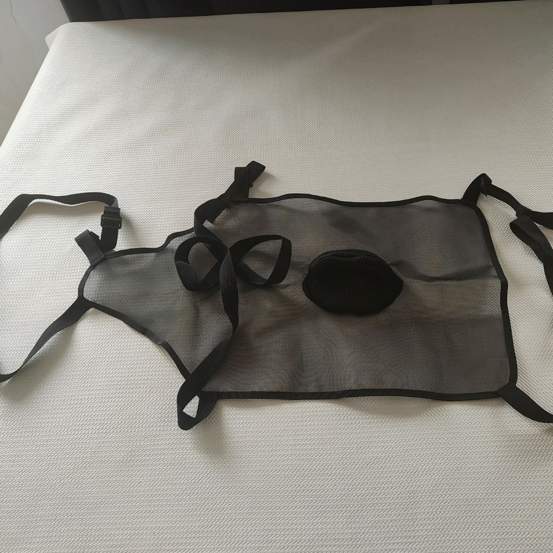 2 pack Goat Anti Breeding Apron – Adjustable Anti-Mating Skirt for Goats and Sheep, Livestock Bellyband Harness for Bucks, Sheep Control Clothing, Farm Animal Supplies（black）