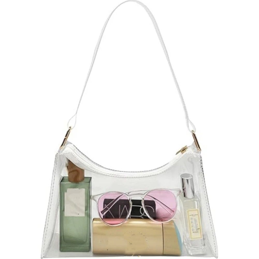 Shoulder Bag for Women Cute Purses and Handbags Retro Clutch Underarm Purse | Cute, Retro, Cute, transparent(Only crossbody bag)