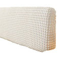 Bed Headboard Cover for Queen, Stretch Bed Head Board Slipcover Covers, Dustproof Protector Cover for Upholstered Headboard (White, for Queen Headboard (55"-67"))