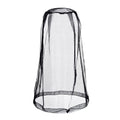 4 Pack Ultra Large Mosquito Net 18x18 Inches Mosquito Head Net Oversized Insect Netting Bug Fits Most Hats for Gardening Hiking Fishing Traveling(Black)