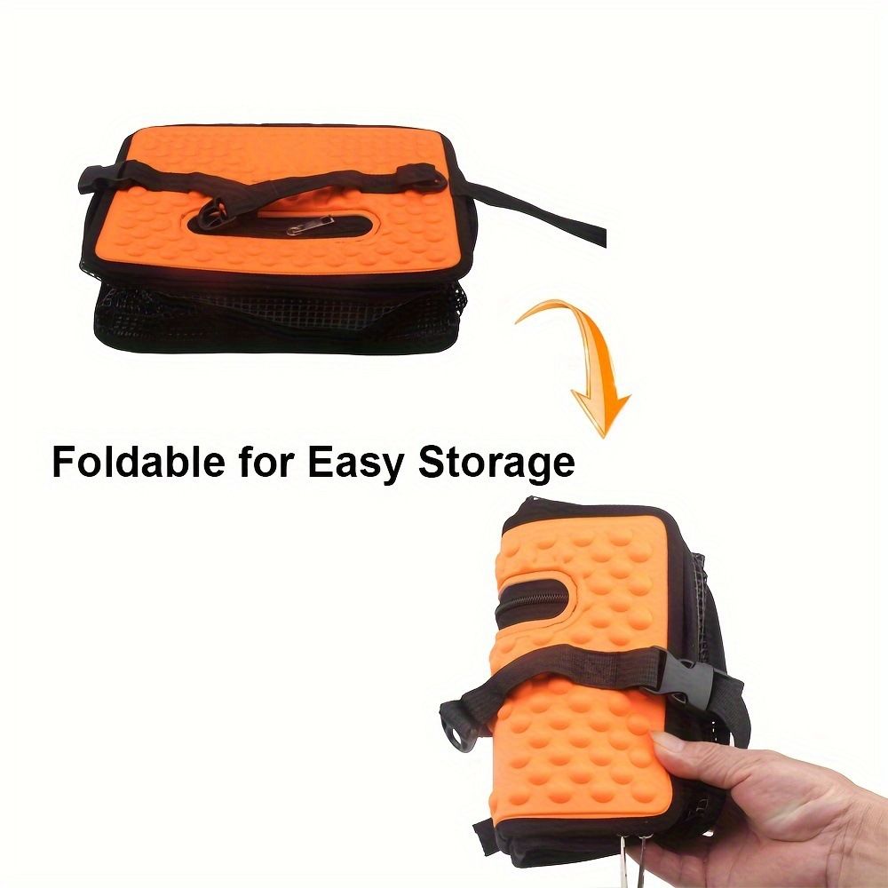 Floating Fish Basket for Live Caught, Foldable Fishing Holder Bucket Portable Collapsible Fishing Net Storage Cage for Live Fish Bait Live Well（small）