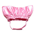 2 pack Dog Shower Cap, Cat Ear Cover for Bath, Waterproof Dog Helmet and Adjustable Pet Earmuffs for Grooming Reusable Ear Protection for Dogs and Cats, Pink（S）