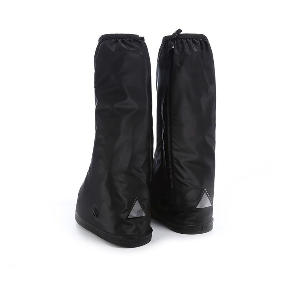 Black Waterproof Rain Boot Shoe Cover, Covers Rain Boot Foldable Non-Slip Protective Overshoes for Rainy Day, Hiking, Outdoor (1 Pair，M)