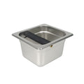 Coffee Knock Box,Espresso Dump Bin,Coffee Bin,Stainless Steel Espresso Knock Box Built-in Container for Ground (Square)