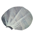 2 pack Bridal Veil with Comb Pearl Embroidered Flower Wedding Veil White Fascinator, with Pearls and Comb One Size Best for Bride