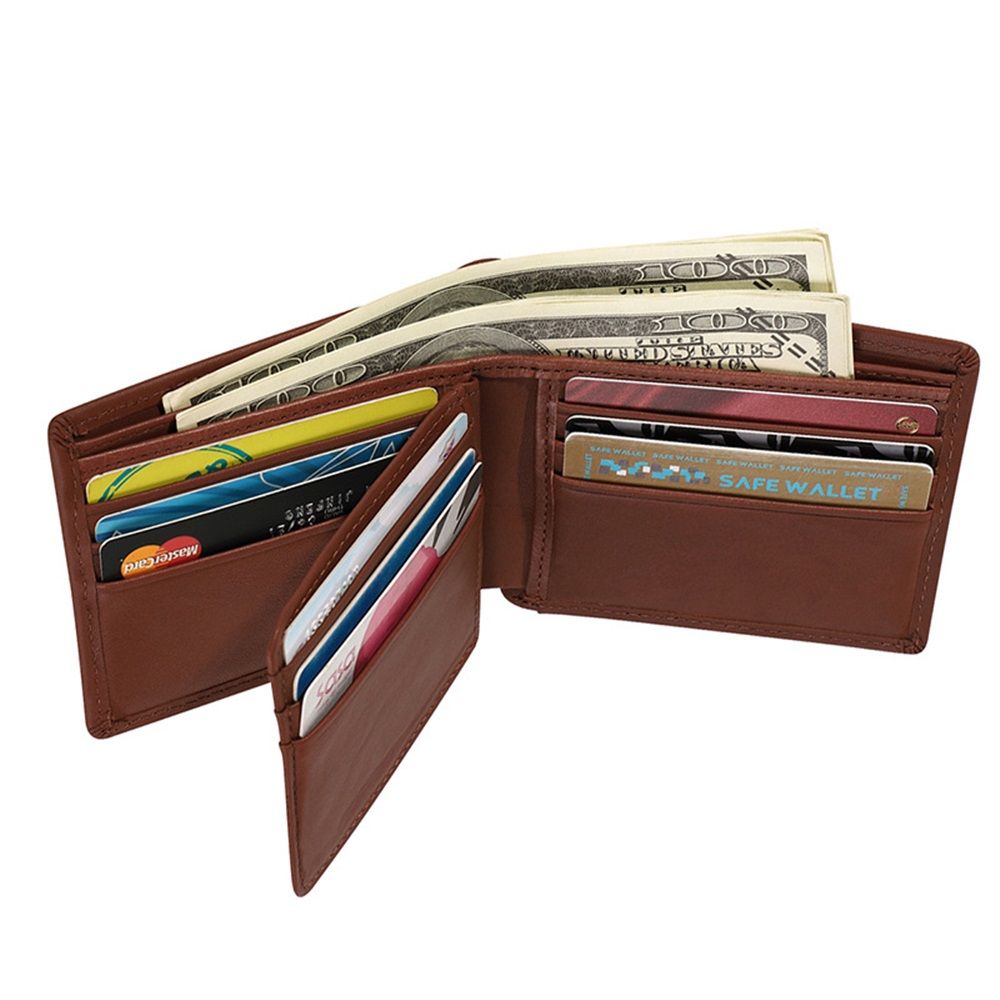 Leather Wallet for Men, Slim Bifold Wallet for Men,Wallet- Slim, Passcase, Credit Card Holder, Money Clip
