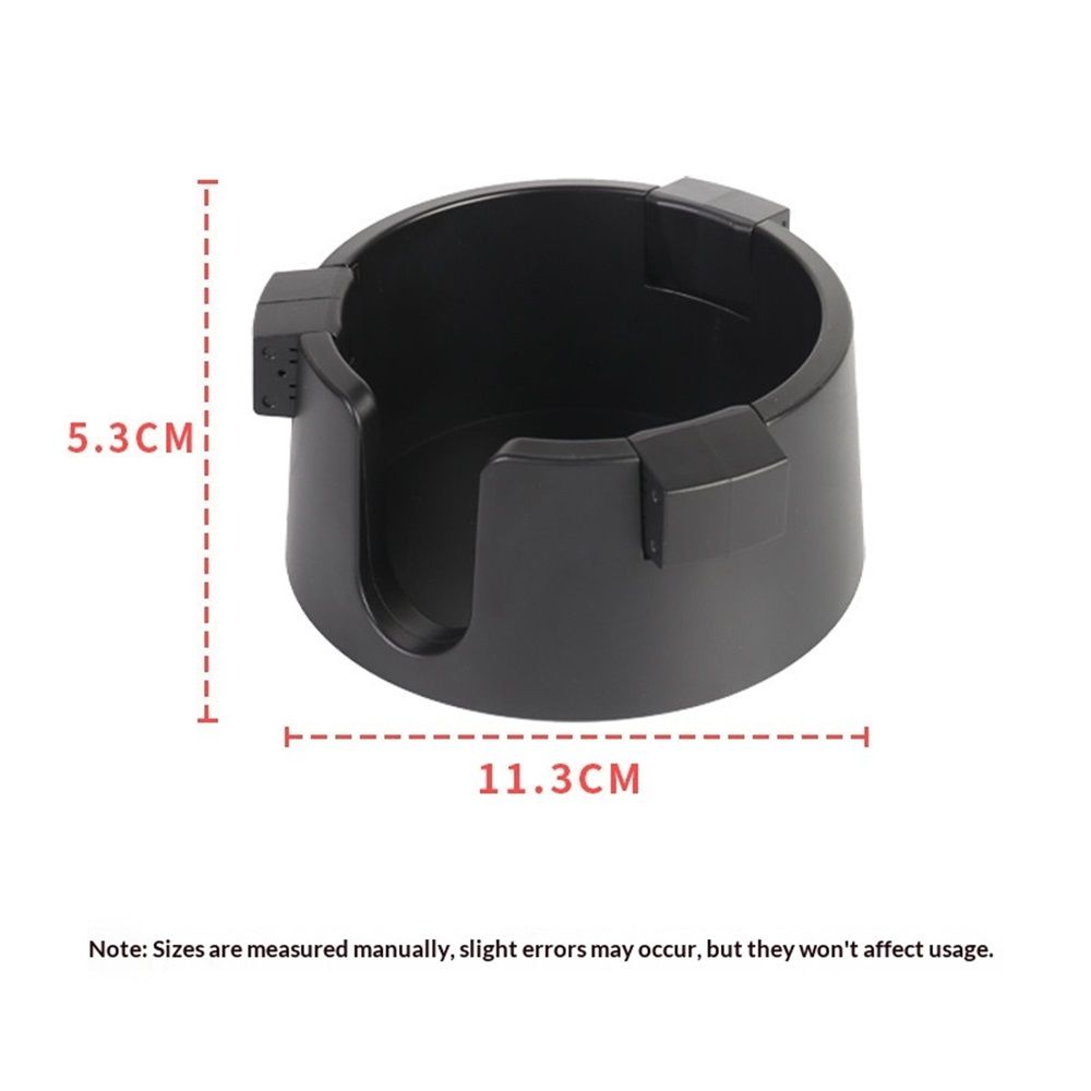 Horizontal Mounting Cup Holder, Adjustable Anti-Spill Cup Holder, Suitable for Tractor Lawn Mower Forklift Treadmill, Fits Mugs Cans Glass Bottles Thermos (Black)