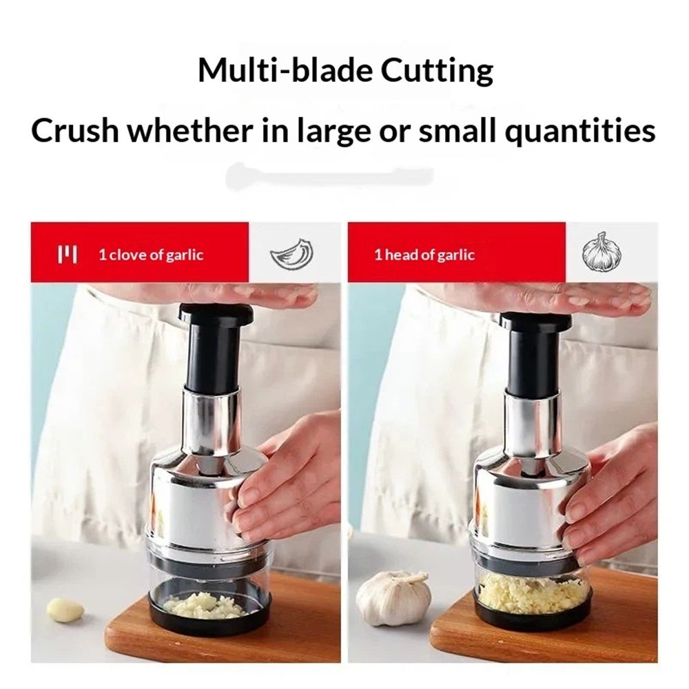 Onion Chopper, Hand Vegetable Chopper, Onion Press Chopper, Stainless Steel Manual Food Chopper, For Kitchen