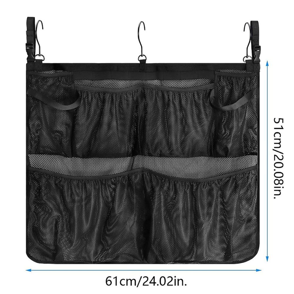 Kayak Pocket Mesh Storage Pouch Sleeve Gear Water Bottle Holder Bag Organizer Accessory Black, with Mesh Pockets Poolside Storage Mesh Package for Most Pools