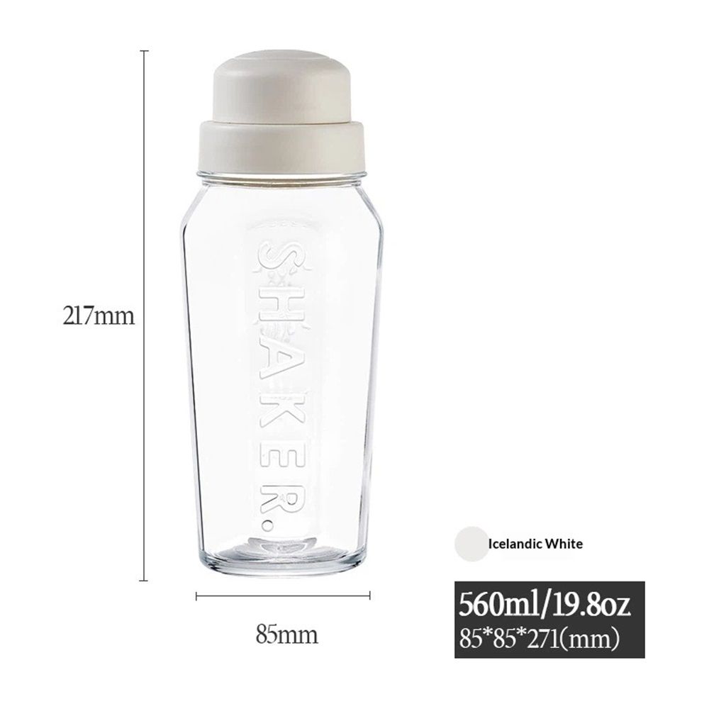 Cocktail Shaker, Martini Shaker, Made Glass Bar Shaker,for Cold Brew Cocktails, Home Bar, Bartending, Camping, Picnic, Outdoor Party,19.7oz