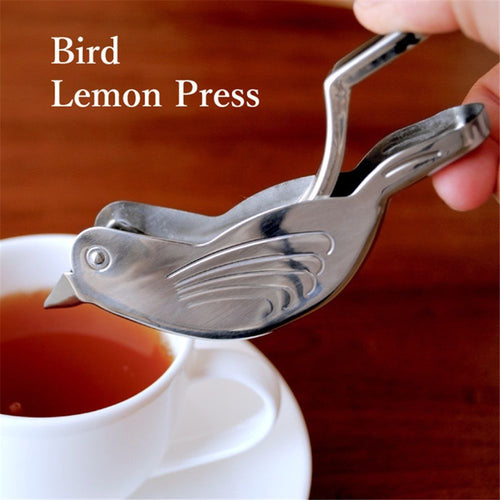 2 pack Manual Lemon Juicer, Manual Lemon Slice Squeezer, Portable Lime Press, Bird Shape Hand Juicer for Orange Lime Pomegranate