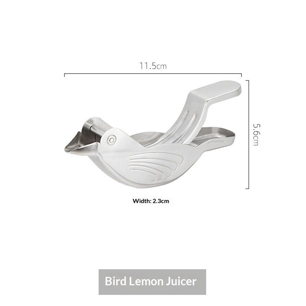 2 pack Manual Lemon Juicer, Manual Lemon Slice Squeezer, Portable Lime Press, Bird Shape Hand Juicer for Orange Lime Pomegranate