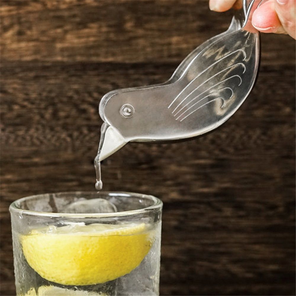 2 pack Manual Lemon Juicer, Manual Lemon Slice Squeezer, Portable Lime Press, Bird Shape Hand Juicer for Orange Lime Pomegranate