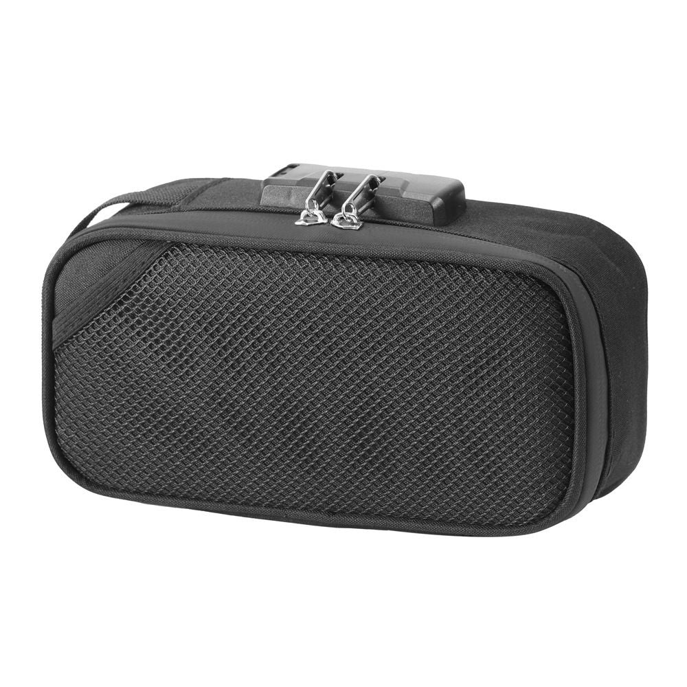 Odor Proof Pouch Organizer, Code Lock Design Smell Proof Container Portable Easy Using for Travel (black)