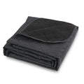 Outdoor Waterproof Blanket, Foldable polar fleece Stadium Blanket for Outdoor Sports Event, Camping, Car, Pet, Picnics - Windproof, Wearable, Machine Washable 78.7" x 55" (Black)