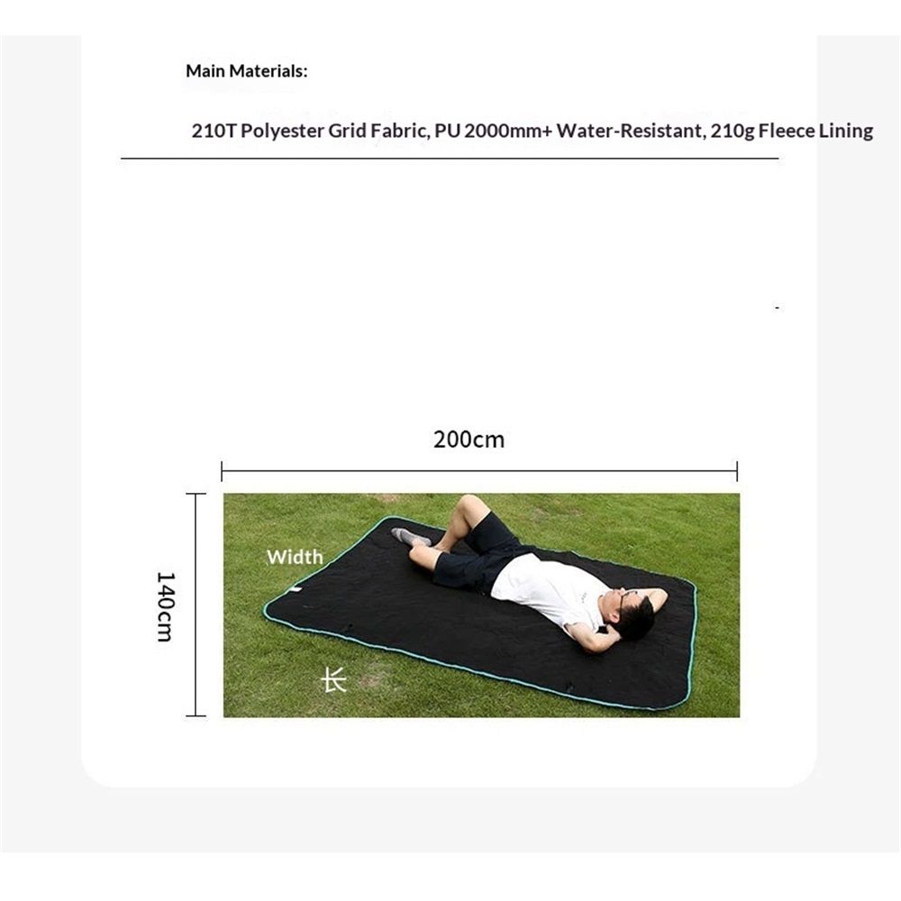 Outdoor Waterproof Blanket, Foldable polar fleece Stadium Blanket for Outdoor Sports Event, Camping, Car, Pet, Picnics - Windproof, Wearable, Machine Washable 78.7" x 55" (Black)