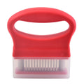 2 pack Meat Tenderizer Tool,Kitchen Cooking Tool Best For Tenderizing, Stainless Steel Ultra Sharp Needle Blades,Pork, Veal, BBQ,Chicken,Beef(red)