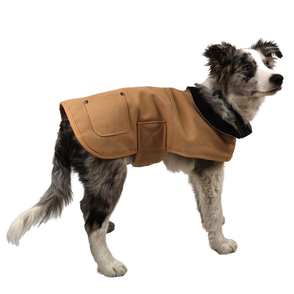 Firm polyester Dog Chore Coat, Insulated Weather Resistant Jacket for Cold and Windy Conditions, Large