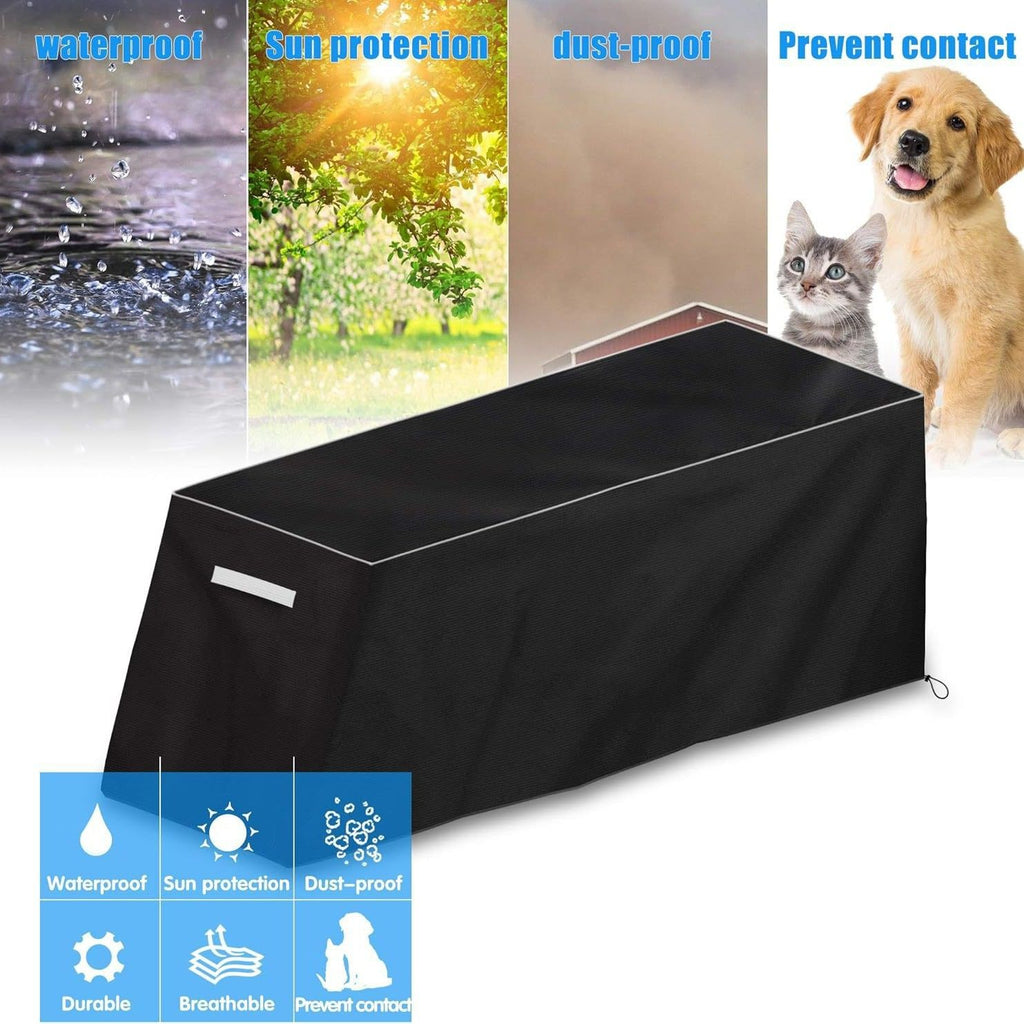 Weight Bench Cover, Bottom Drawstring, 600D Oxford Waterproof Heavy Duty Adjustable Exercise Workout Bench Cover for Indoor and Outdoor Fitness Equipment