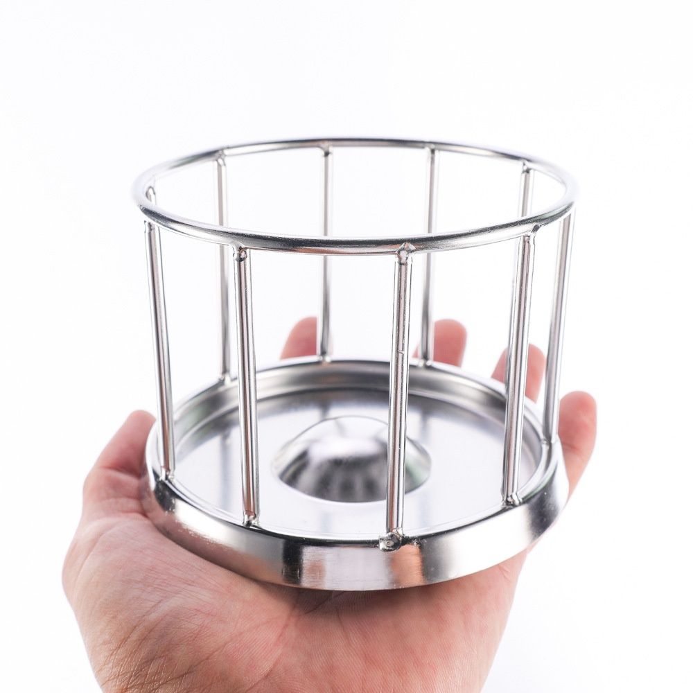 Tortoise Feeding Dish Reptile Water Dish Food Bowl Stainless Steel Feeder for Tortoises Lizards Turtles Chameleon (S)