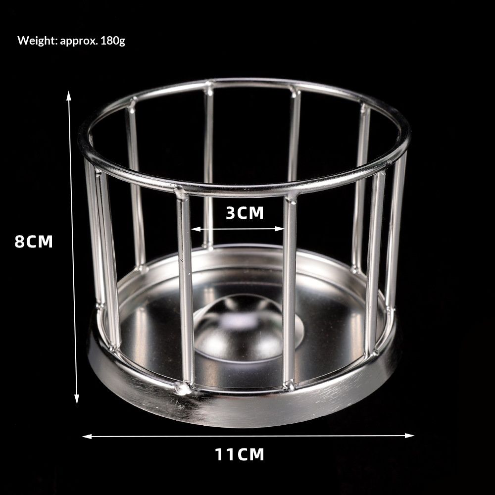 Tortoise Feeding Dish Reptile Water Dish Food Bowl Stainless Steel Feeder for Tortoises Lizards Turtles Chameleon (S)