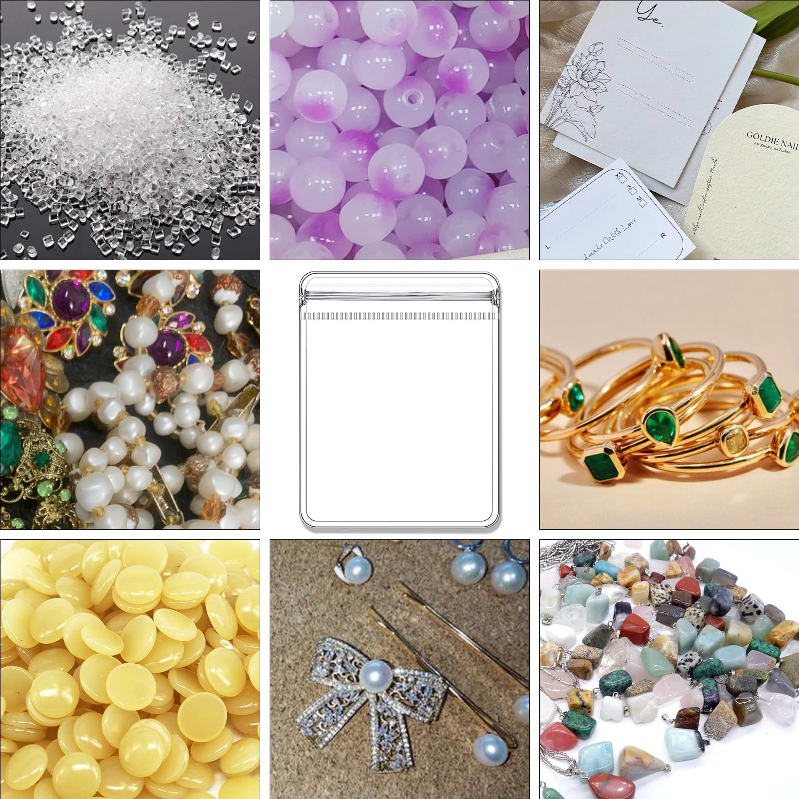 100 pack PVC Anti Tarnish Jewelry Bags,Jewelry Bags Clear Plastic. Jewelry Pouch for Jewelry Rings and Earrings (4.72 * 4.72in)（only bags）