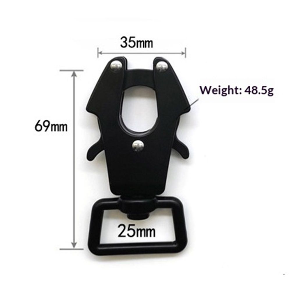 3 Pcs Frog Clip, Heavy-Duty Dog Leash Clasp, Quick Release/Locking Tactical Frog Clip, Replacement Clasp for Dog Leash, 360 Degree Swivel Buckle (Small (Square))