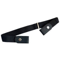 Buckle Elastic Belt for Men, Invisible Buckleless Stretch Belt for Men Women, Exquisite Buckle Invisible Belt Versatile Thin Waistbands Snap Button Design Belts