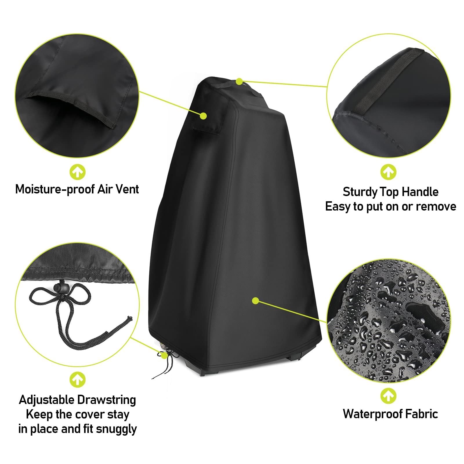 Pressure Washer Cover, Waterproof& Dustproof Outdoor Covers for Power Washer, Pump Protector for Electric High Pressure Cleaner 17.8" x 17.8" x 34.2"