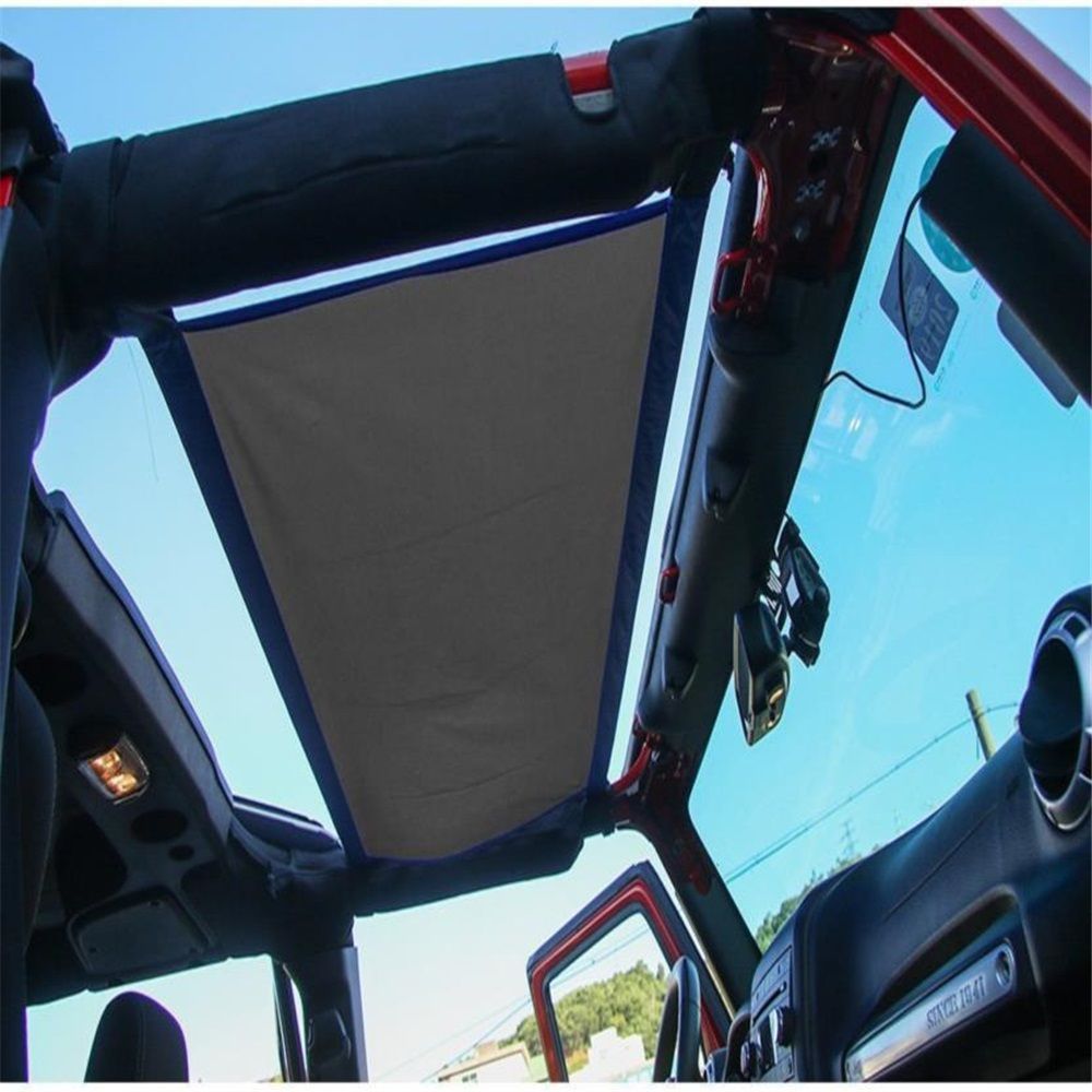 Car Roof Hammock for Wrangler, Cargo Net Roof Top Netting Hammock Waterproof & Comfortable Fabric Black