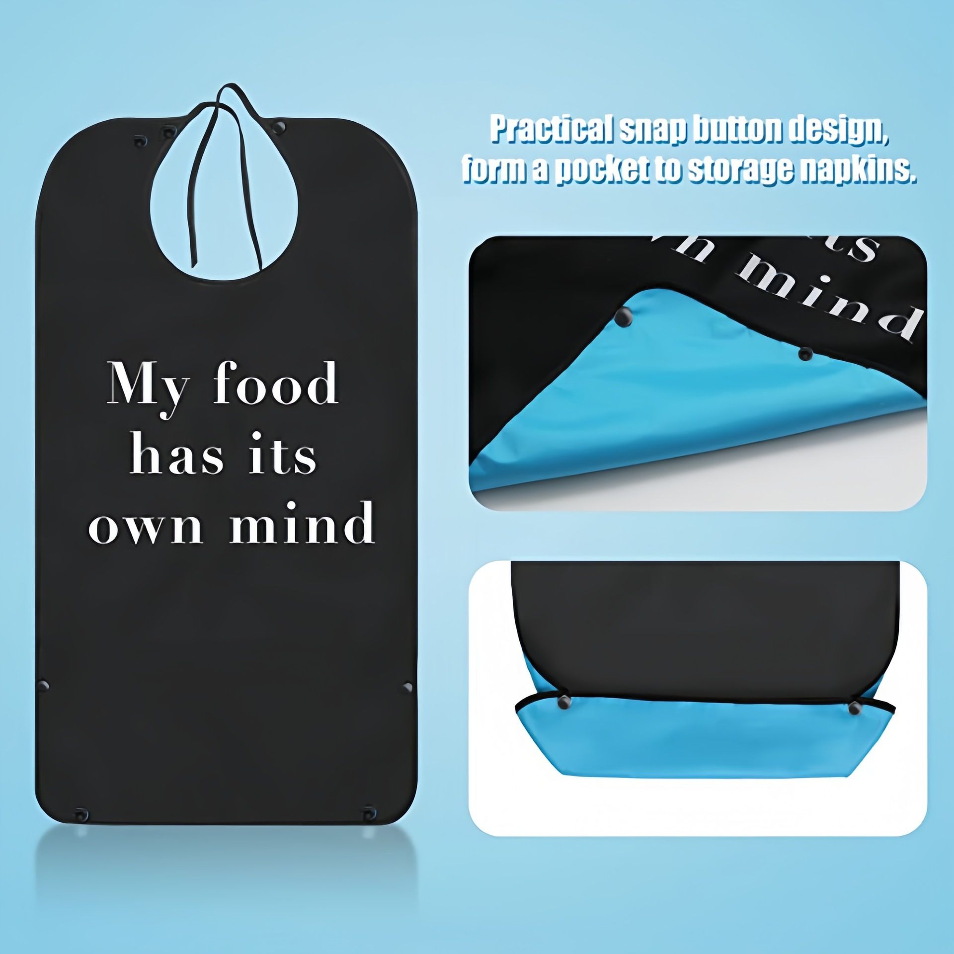 Adult Bibs Adjustable Dining Clothing Protectors For Adults Elderly,for Eating Reusable Washable Elderly